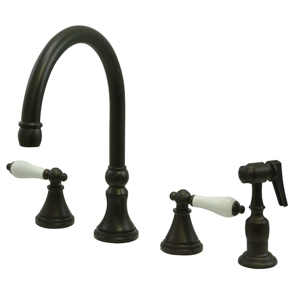 Widespread Kitchen Faucet, Oil Rubbed Bronze